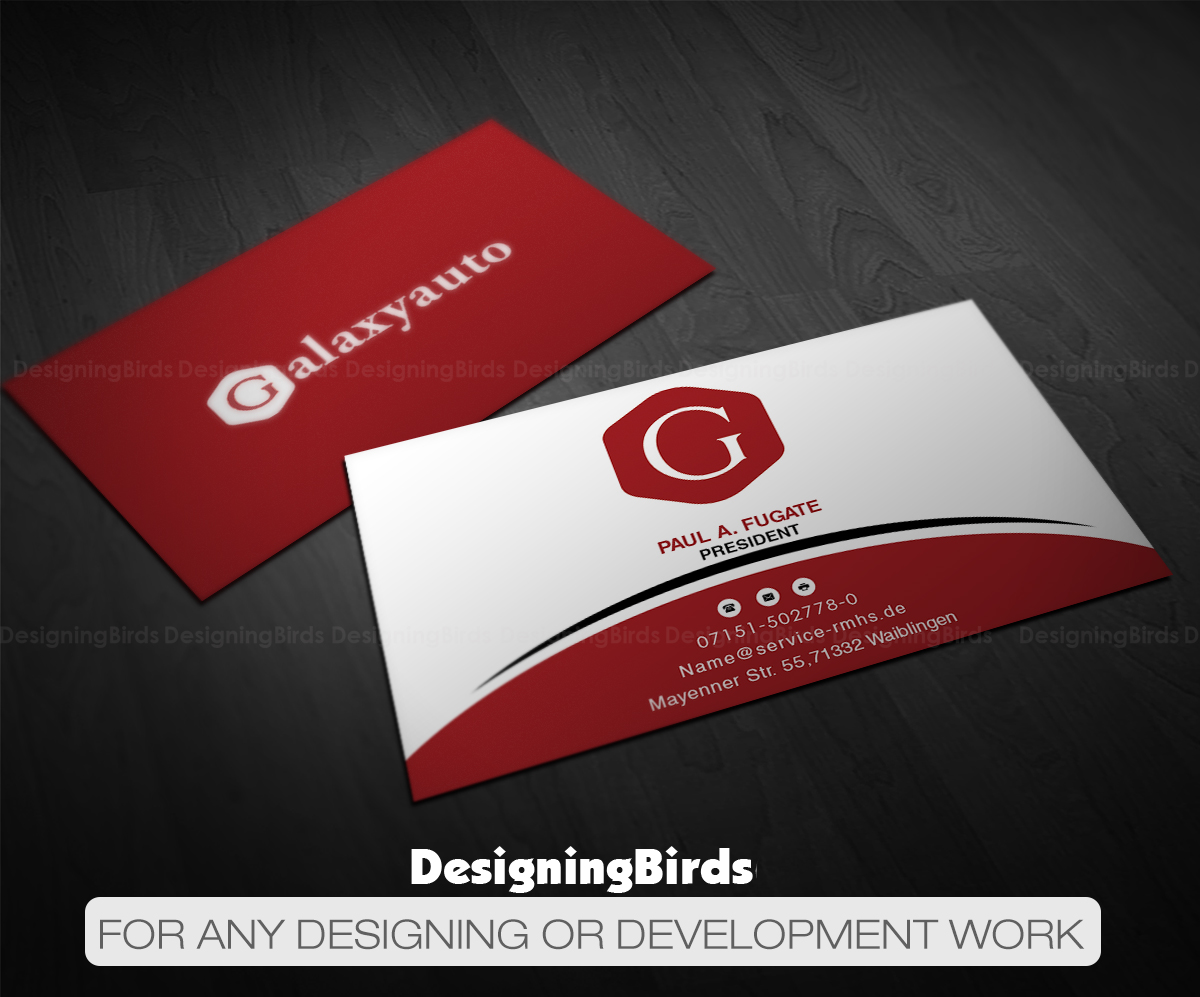 Visitenkarten-Design von Designing Birds für Galaxy Auto Ltd | Design #16095482