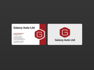 Business Card Design by Creations Box 2015 for Galaxy Auto Ltd | Design: #16089034