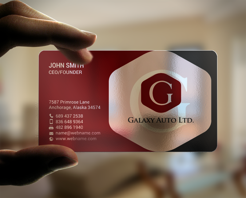 Design de Carte de Visite par chandrayaan.creative pour Galaxy Auto Ltd | Design #16083918