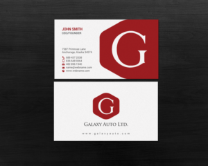 Business Card Design by chandrayaan.creative for Galaxy Auto Ltd | Design: #16083920