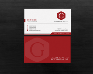 Business Card Design by chandrayaan.creative for Galaxy Auto Ltd | Design: #16084136