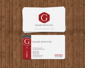 Visitenkarten-Design von chandrayaan.creative für Galaxy Auto Ltd | Design: #16084624