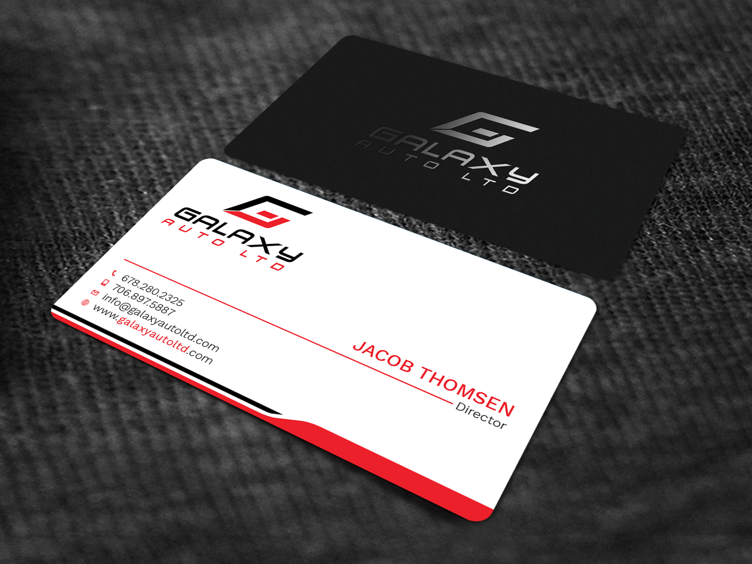 Business Card Design by Graphic Flame for Galaxy Auto Ltd | Design #16086015