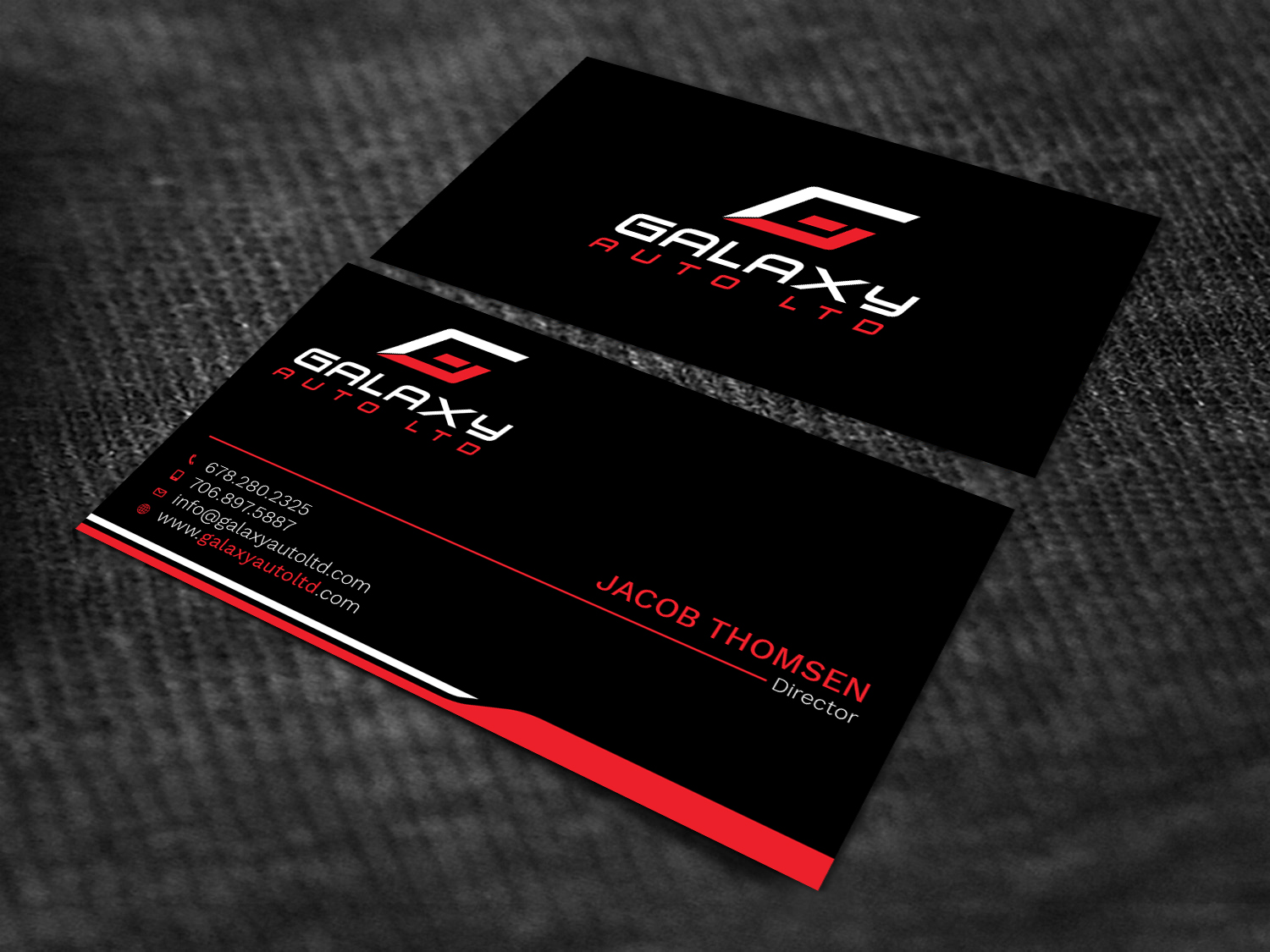 Business Card Design by Graphic Flame for Galaxy Auto Ltd | Design #16086055