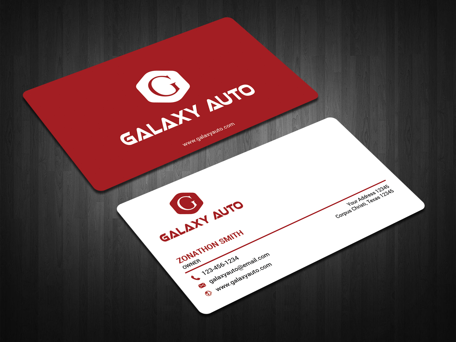 Diseño de Tarjeta de Presentación por zahidrabby.bigc para Galaxy Auto Ltd | Diseño #16137353