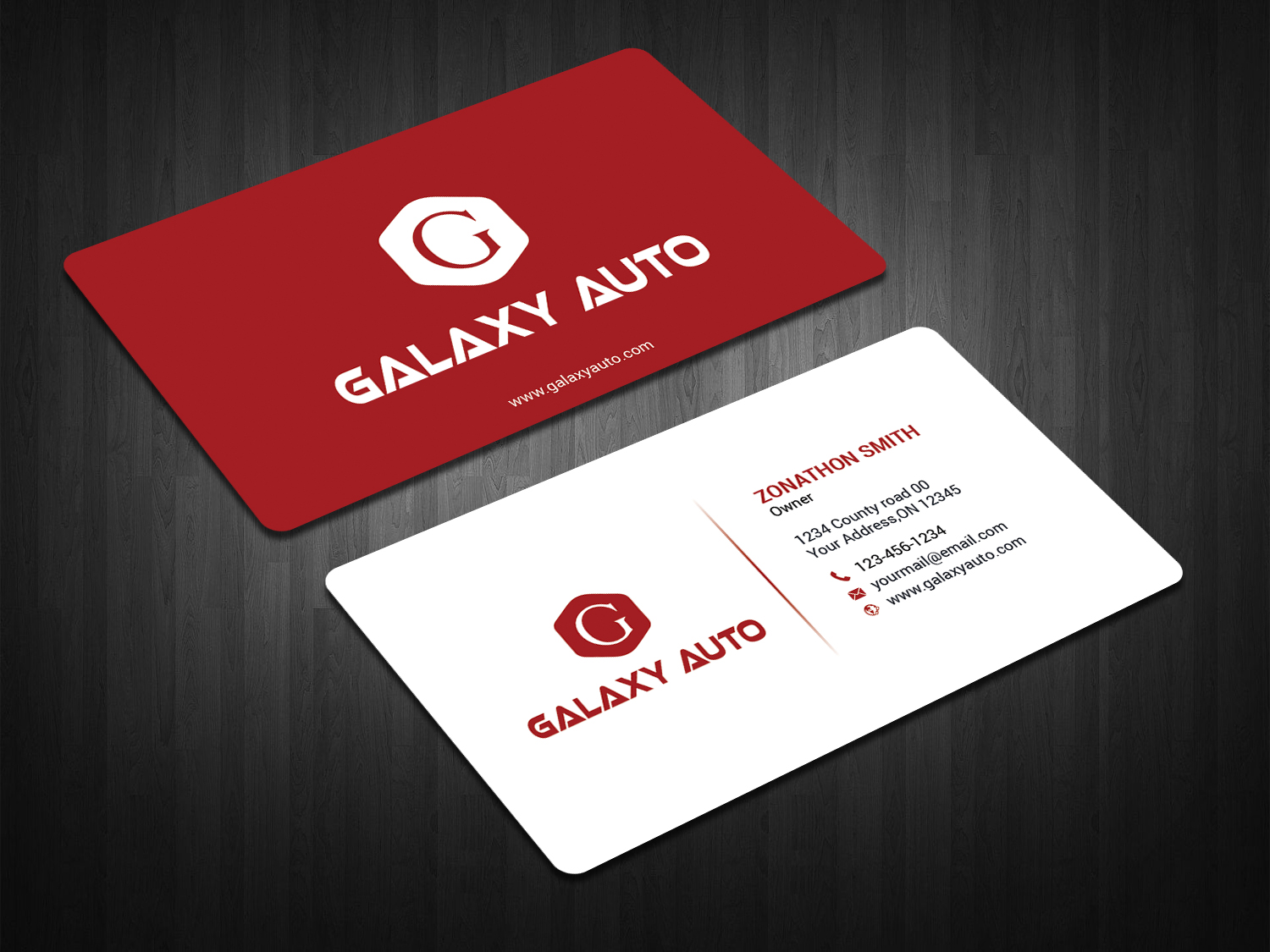 Business Card Design by zahidrabby.bigc for Galaxy Auto Ltd | Design #16137472