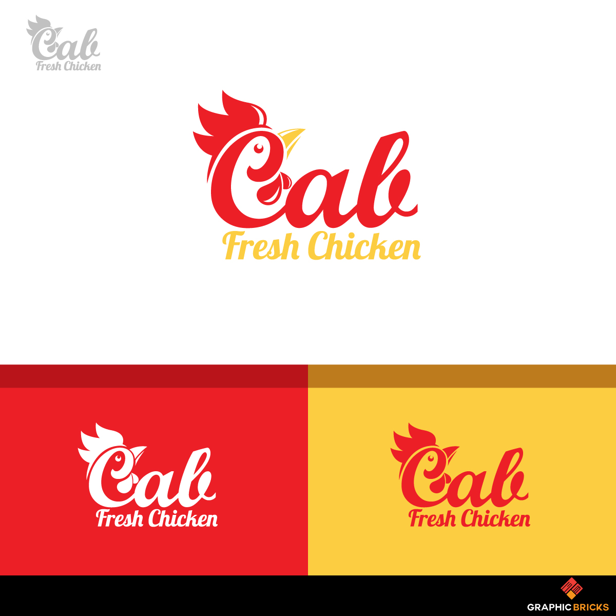Logo Design by Graphic Bricks for CAB Fresh Chicken  | Design #16093248