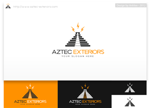 Aztec Exteriors | Logo Design by Anhlee