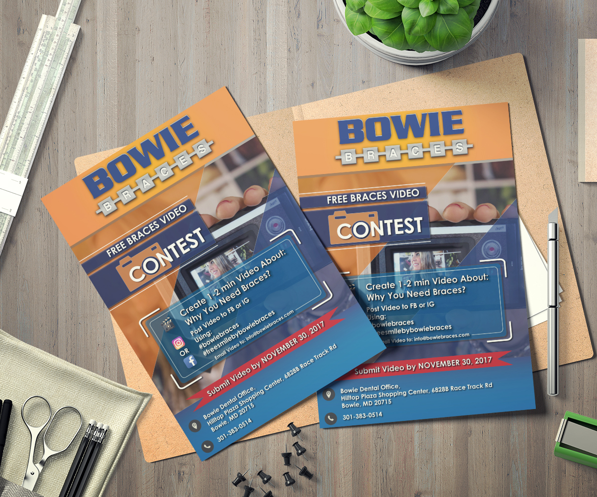 Design de Flyer par HamzaMalik pour Bowie Braces | Design #16099724