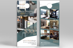 Home Staging Door Hanger flyer | Flyer Design by Luniere Designs