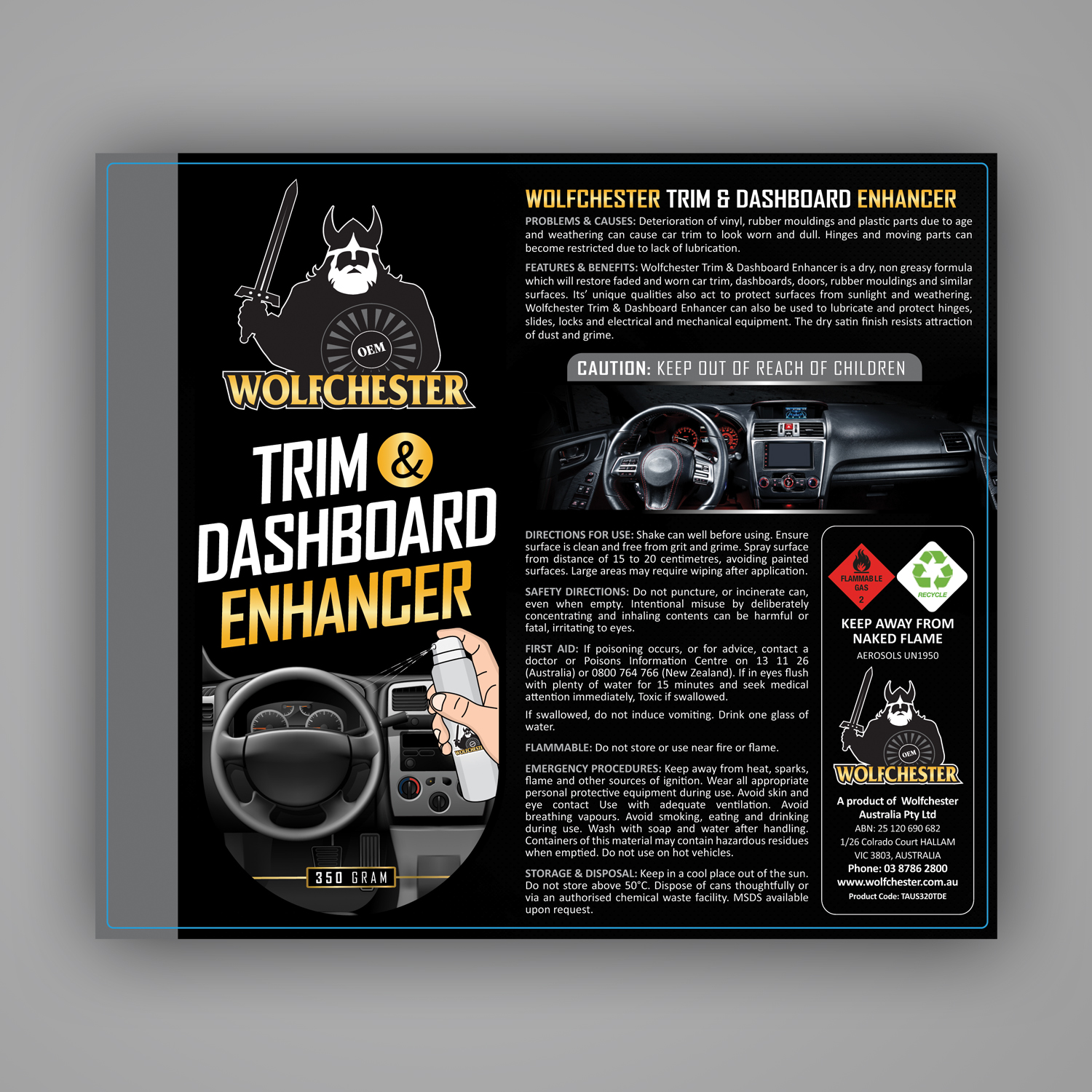 Design Emballage par Mariyam Khan pour Wolfchester Australia | Design #16511836