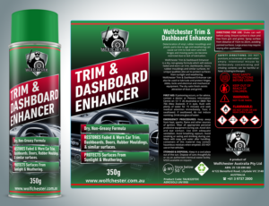 Wolfchester Aerosol Label Design | Packaging Design by Lezette_G