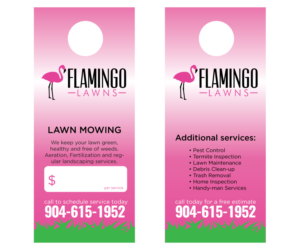 Flyer Design by Sergio Coelho for FLAMINGO LAWNS LLC | Design: #16106923