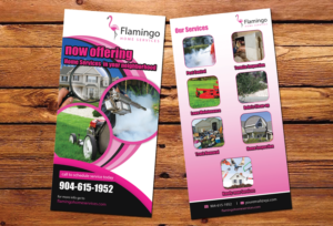 Flyer Design by Riz' for FLAMINGO LAWNS LLC | Design #16114066