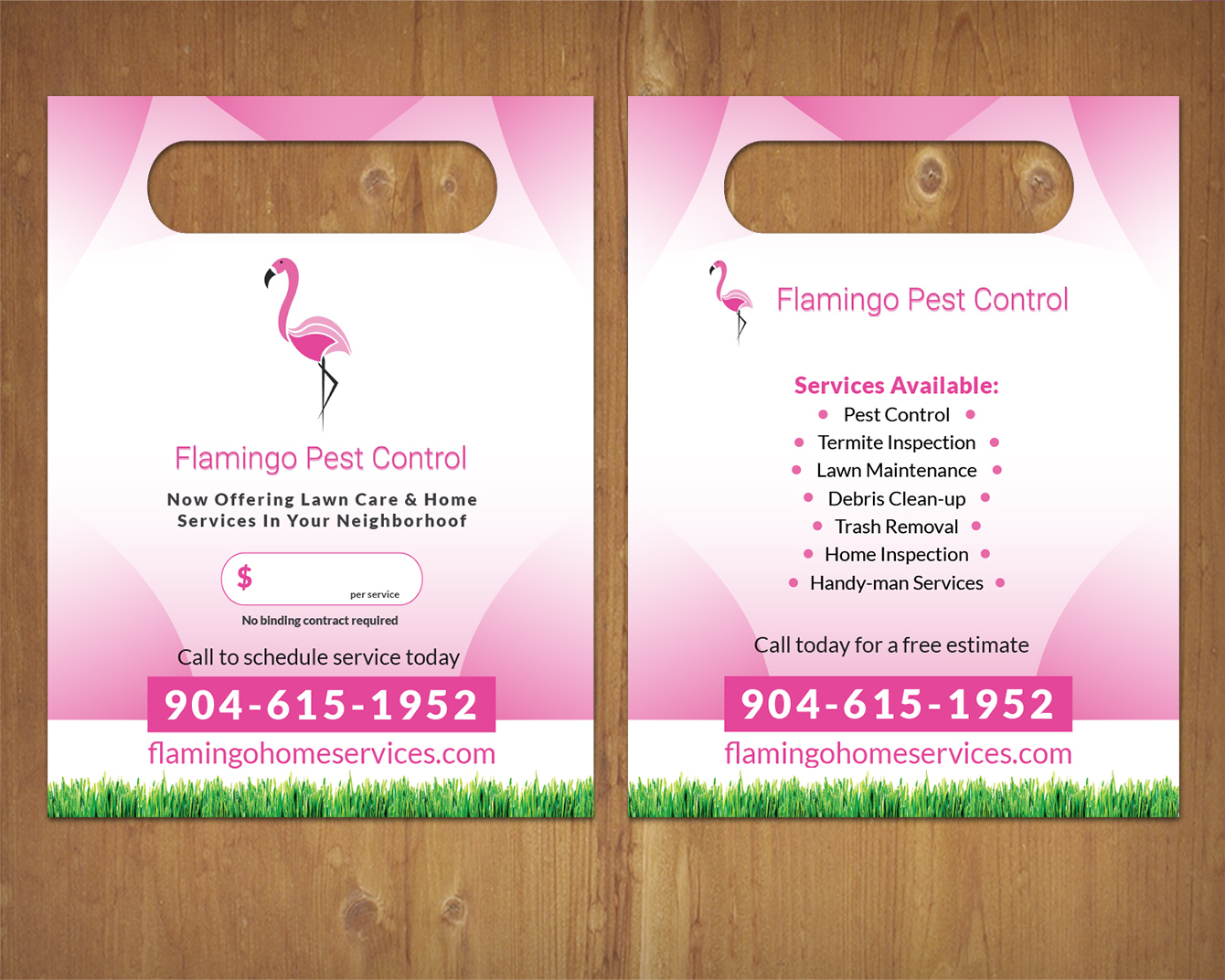 Diseño de Flyer por MNM para FLAMINGO LAWNS LLC | Diseño #16104536