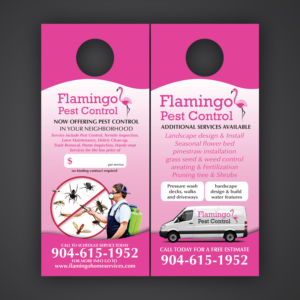 Flyer Design by Mariyam Khan for FLAMINGO LAWNS LLC | Design: #16108920