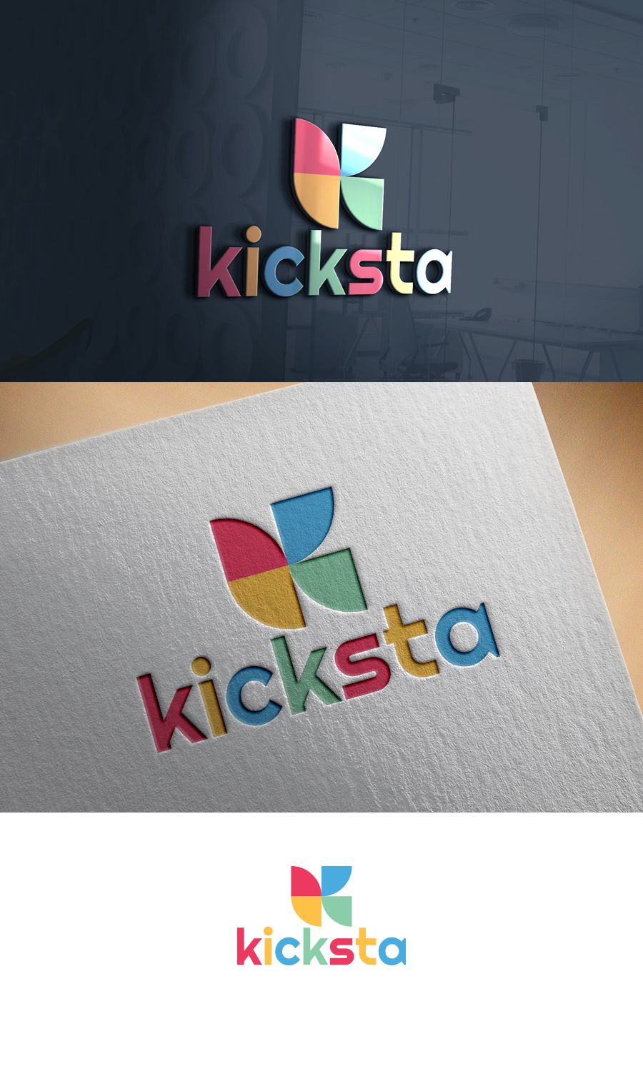 Logo Design by supercreative for Galvin and Mathews Trade DBA Kickstagram | Design #16114281