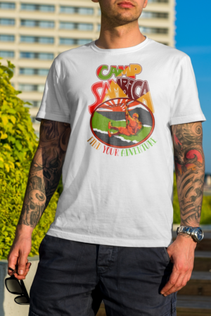 Need a great Retro 70's Zipline sunset design for a Camp | T-Shirt-Design von Kero