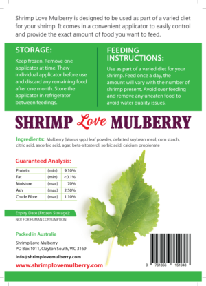 Flyer Design for an ornamental (Aquarium)  food product called Shrimp Love Mulberry | Design de Flyer par meet007