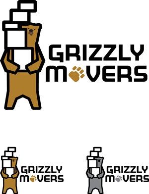 Logo Design by askatanoto.com for Grizzly Movers, LLC | Design: #2636948