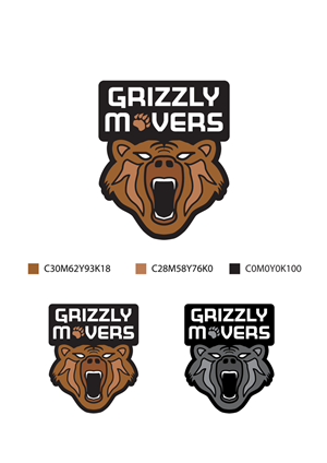 Logo Design by askatanoto.com for Grizzly Movers, LLC | Design: #2638702