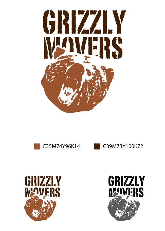 Logo Design by askatanoto.com for Grizzly Movers, LLC | Design #2640399