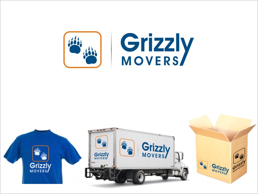 Logo Design by LogoShop for Grizzly Movers, LLC | Design #2668357