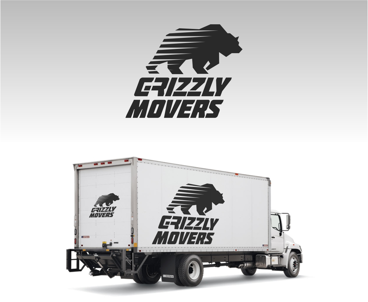 Logo Design by Vinchi for Grizzly Movers, LLC | Design #2706238