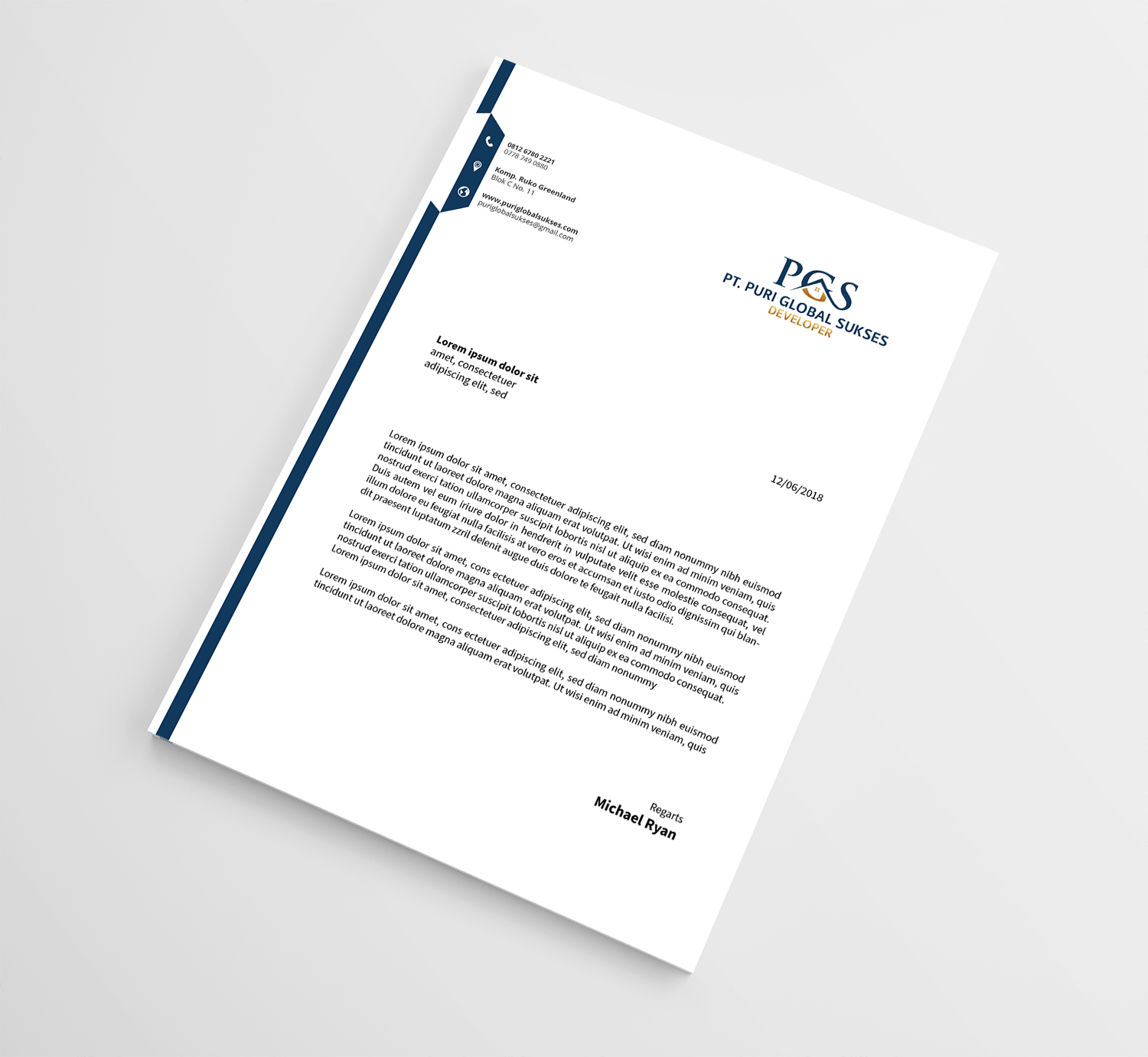 Letterhead Design by Ni Oeuvre for APP | Design #16131759