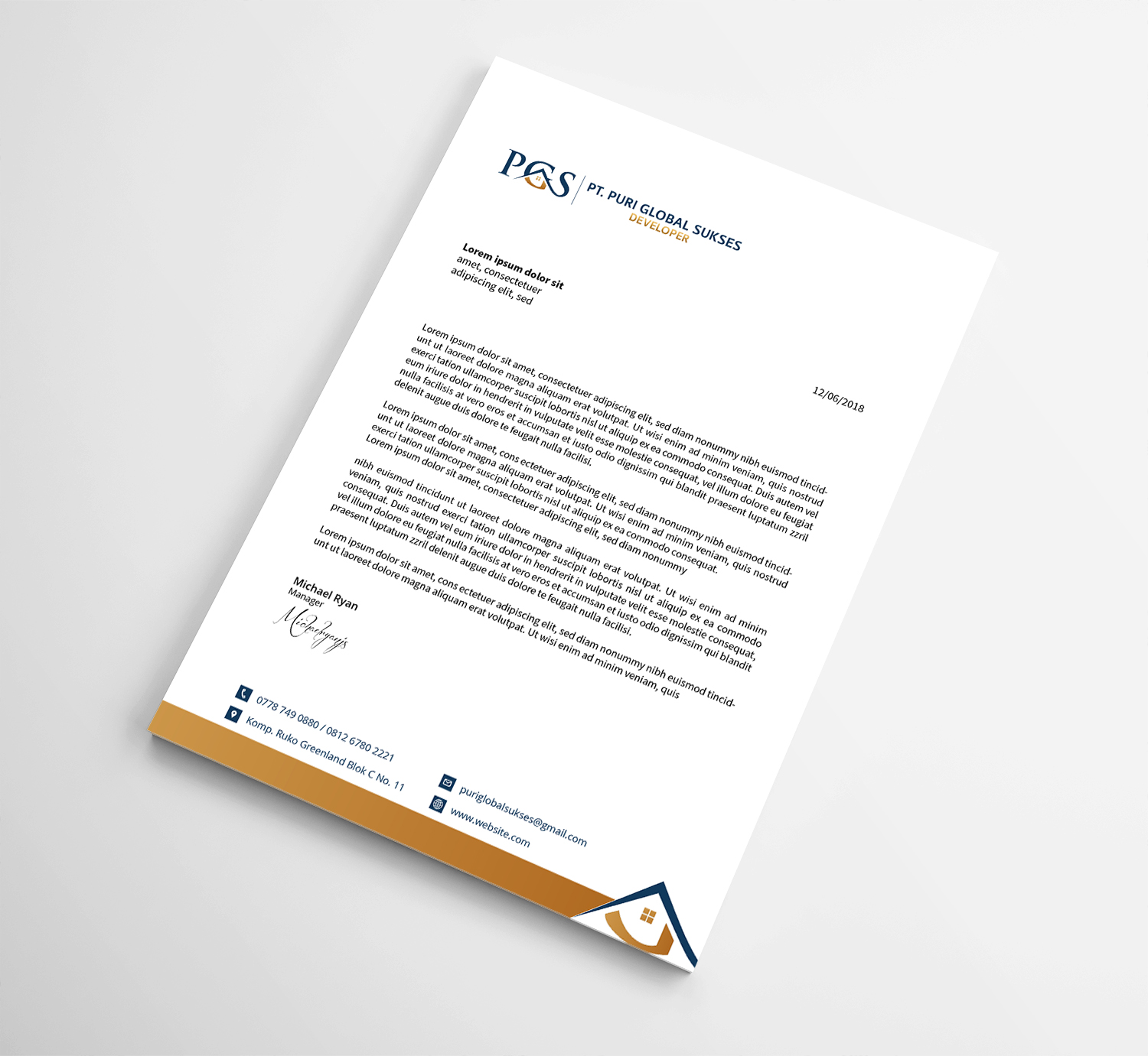Letterhead Design by Ni Oeuvre for APP | Design #16144796