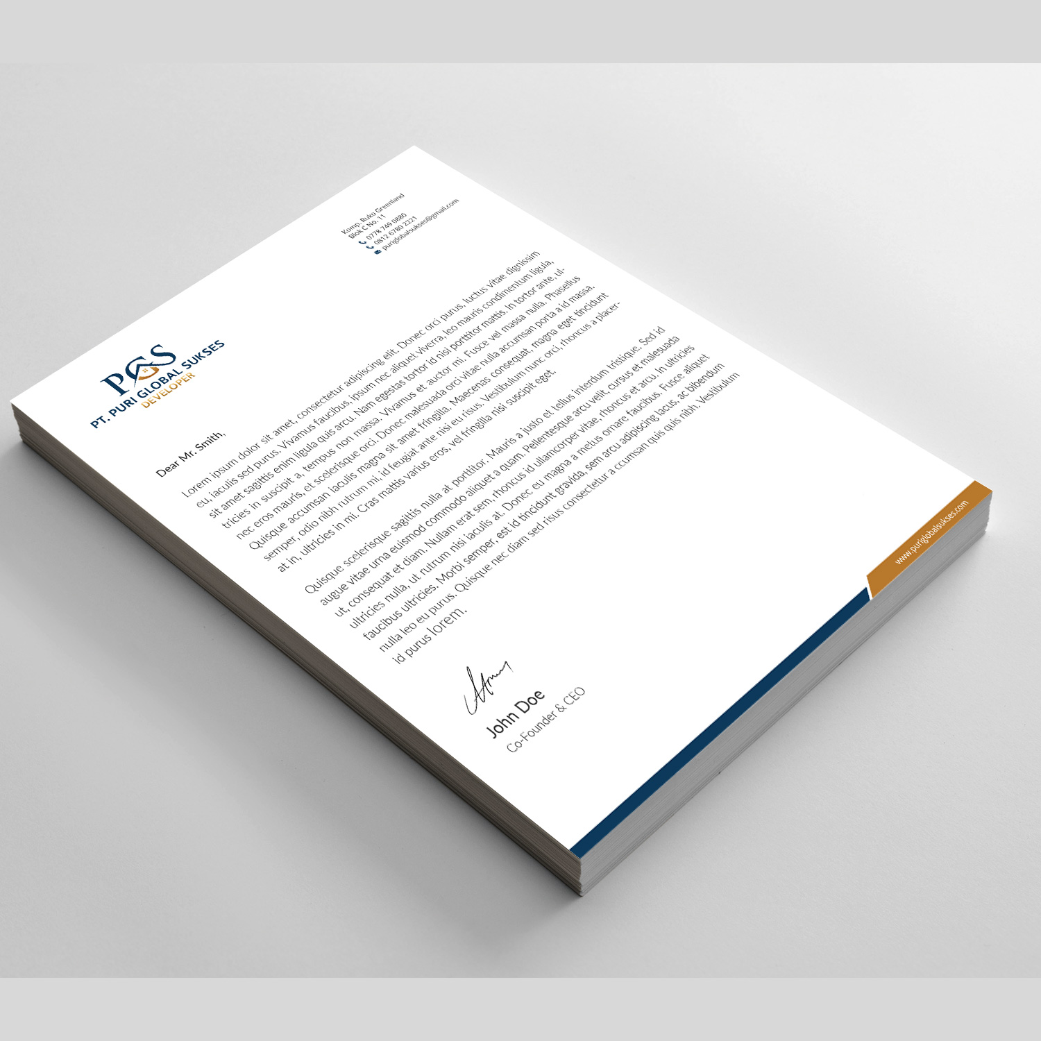 Letterhead Design by Right_D for APP | Design #16128572