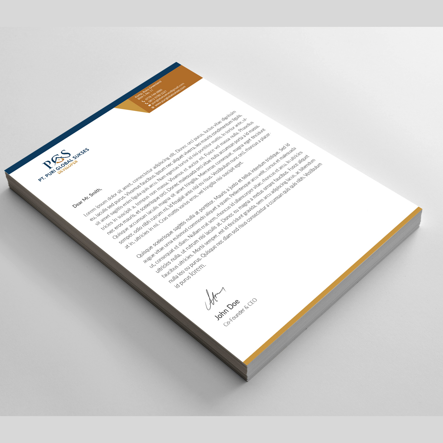 Letterhead Design by Right_D for APP | Design #16128616