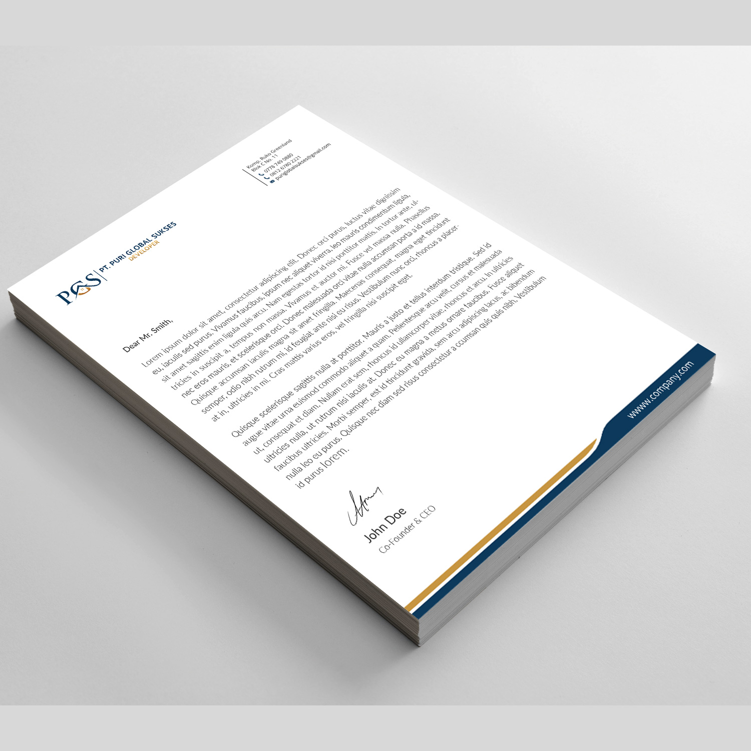 Letterhead Design by Right_D for APP | Design #16131570