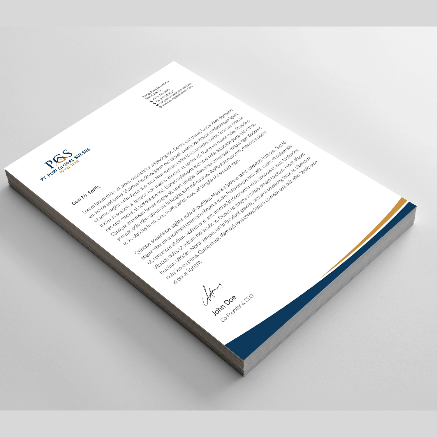Letterhead Design by Right_D for APP | Design #16131571