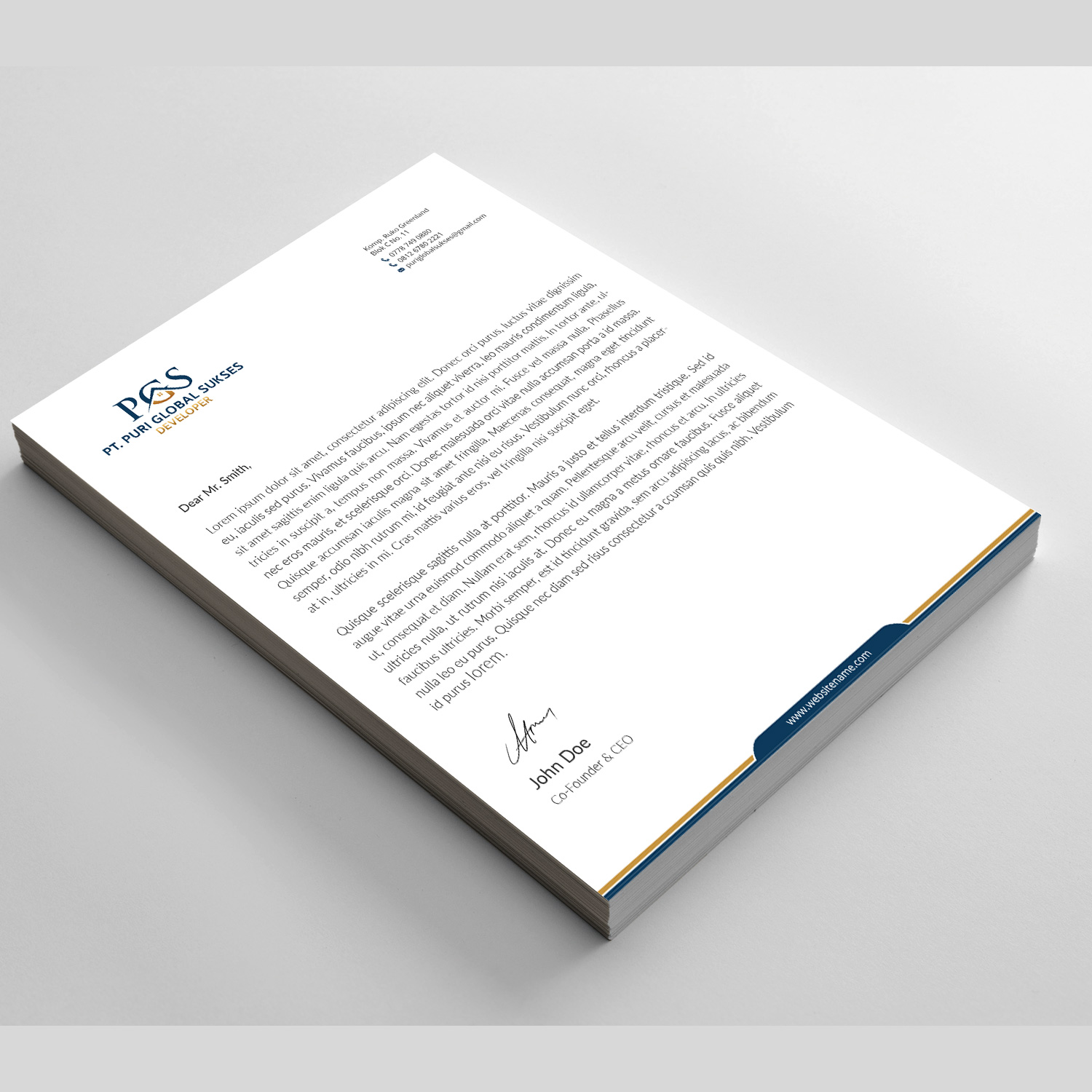 Letterhead Design by Right_D for APP | Design #16131576