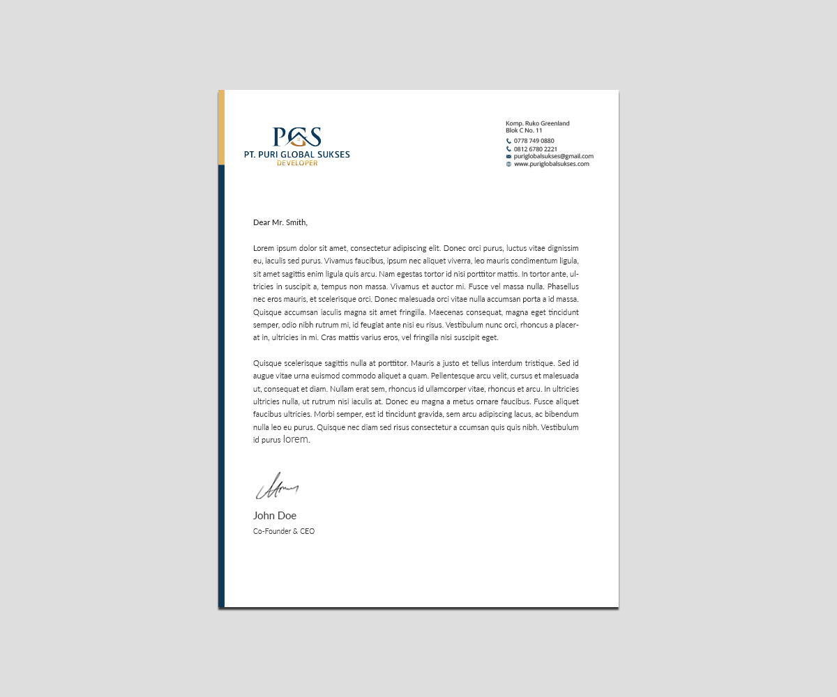 Letterhead Design by Right_D for APP | Design #16131818