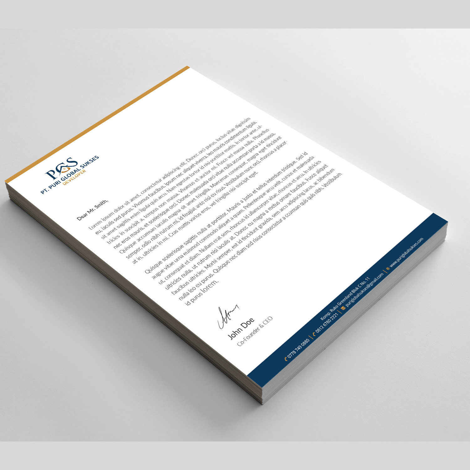 Letterhead Design by Right_D for APP | Design #16131819