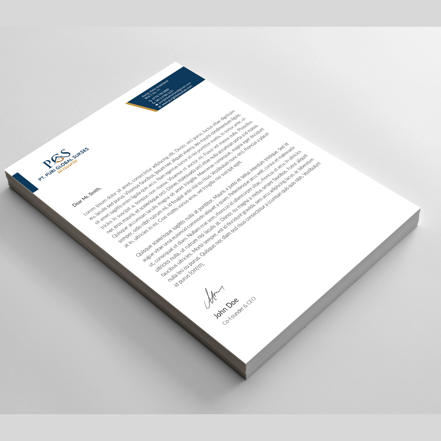 Letterhead Design by Right_D for APP | Design #16131821