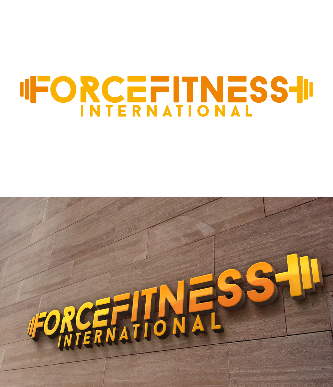 Logo Design by trufya for Force fitness international  | Design #16235283