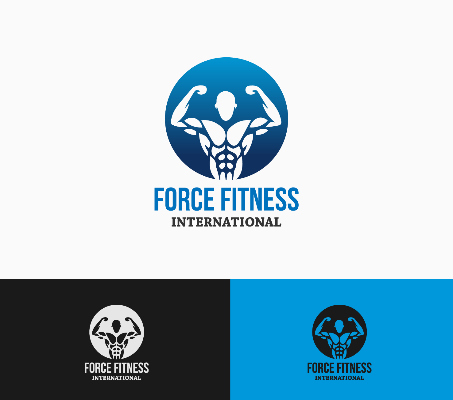 Logo-Design von rezamdsohag für Force fitness international  | Design #16235602