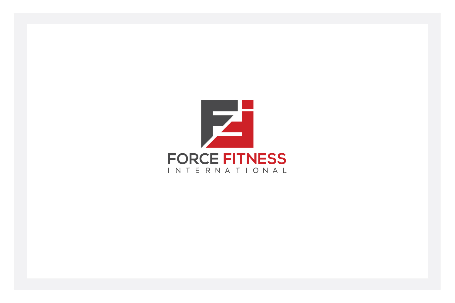 Logo Design by solidinto for Force fitness international  | Design #16235355
