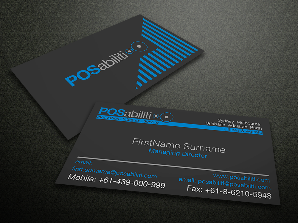 Business Card Design by Giovanni for IQ Industrial Pty Ltd | Design #2642614