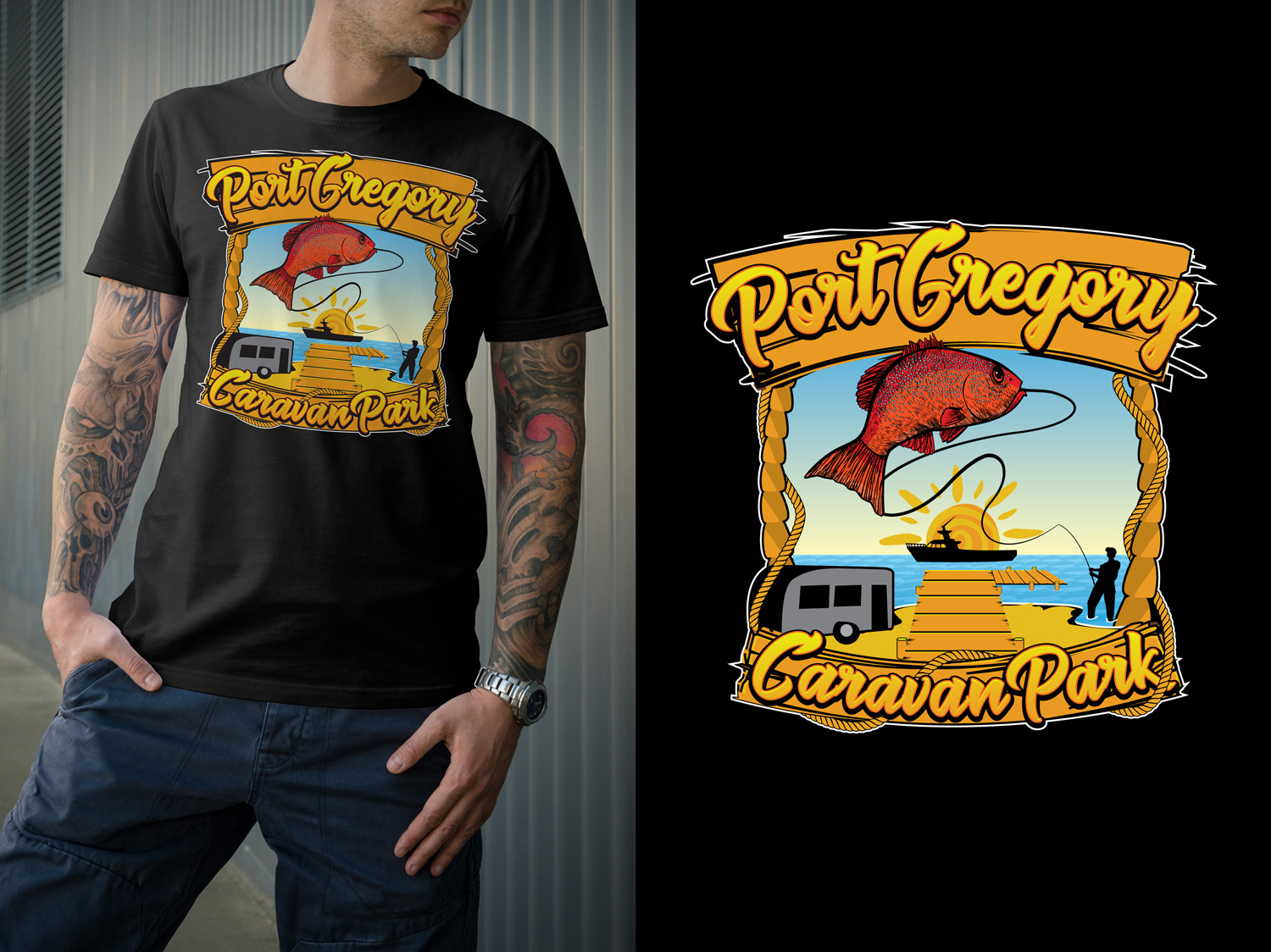 Diseño Con Ilustración por Impressive Sol para Port Gregory Caravan Park | Diseño #16204156