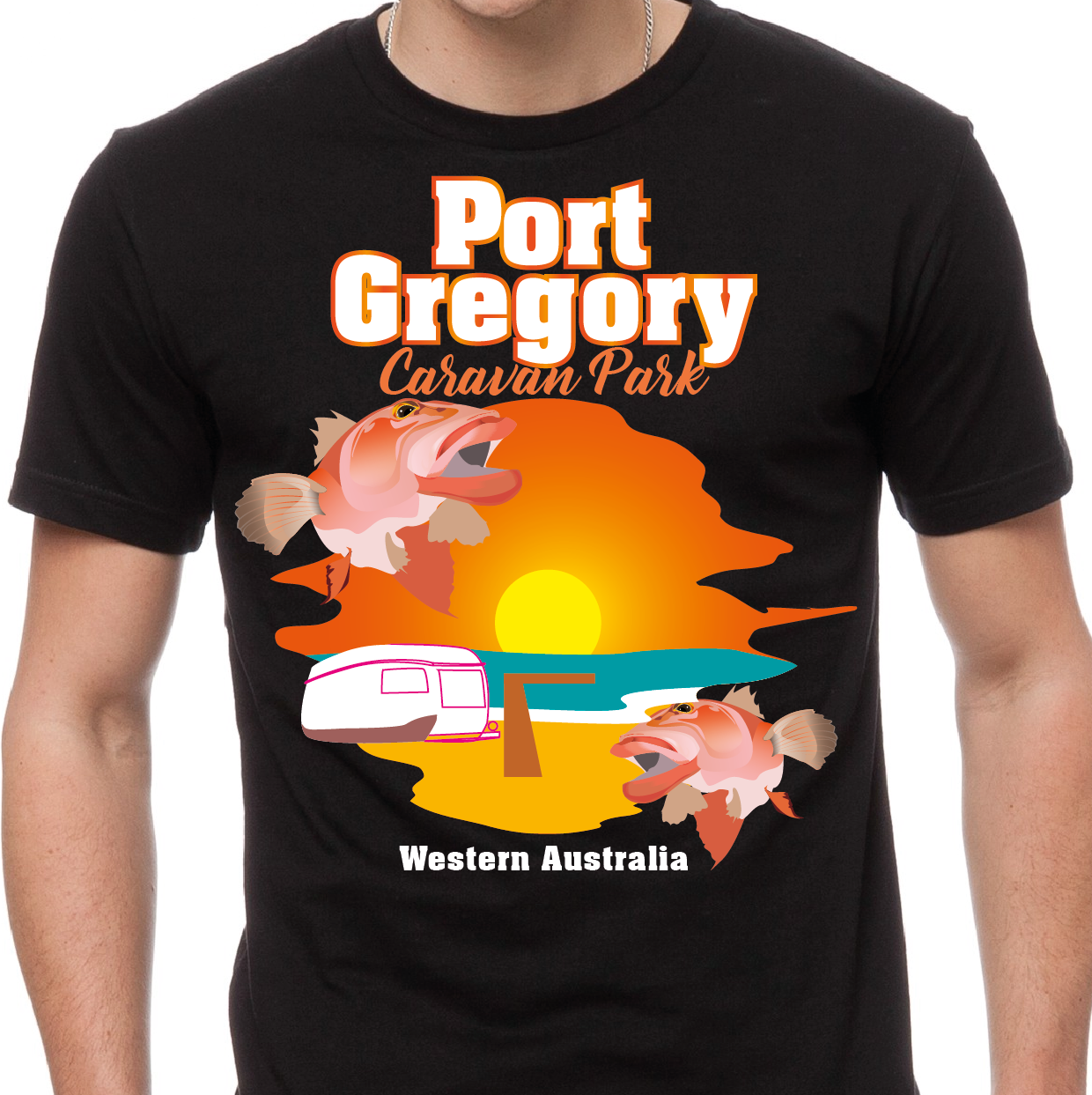 Design Illustration par Gabriel T. Marques pour Port Gregory Caravan Park | Design #16138753
