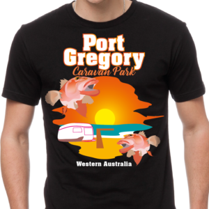 Illustration Design by Gabriel T. Marques for Port Gregory Caravan Park | Design #16138753