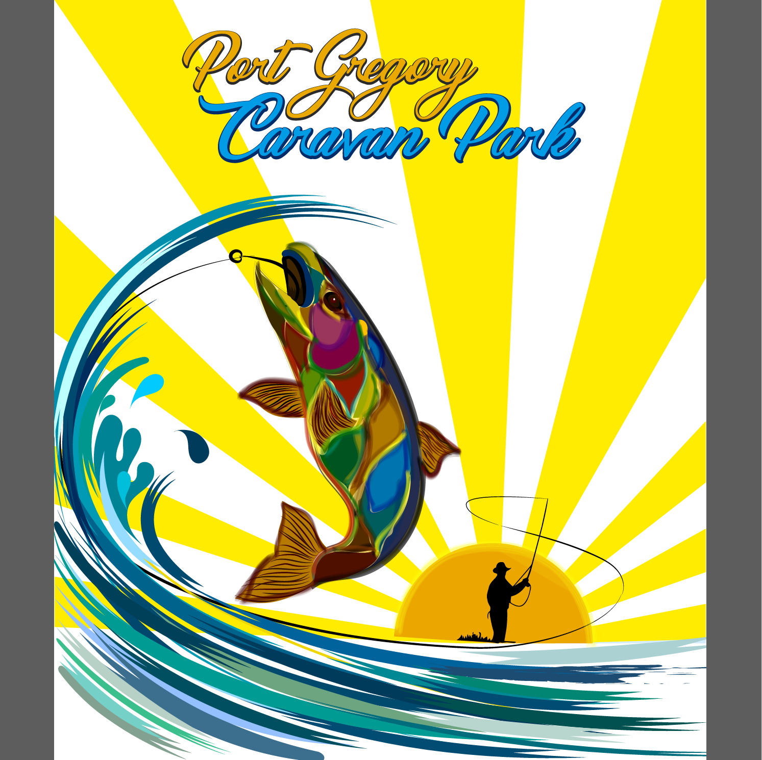Design Illustration par arun jhumghar pour Port Gregory Caravan Park | Design #16143019