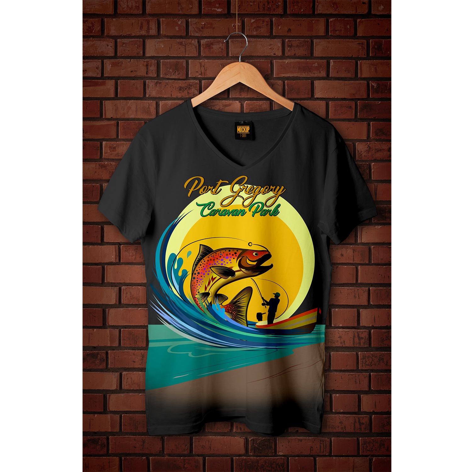 Illustration Design by arun jhumghar for Port Gregory Caravan Park | Design #16180042