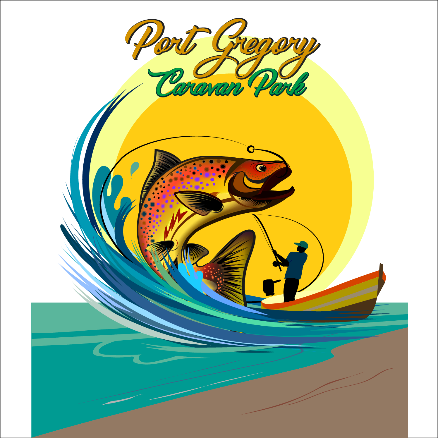 Design Illustration par arun jhumghar pour Port Gregory Caravan Park | Design #16180199