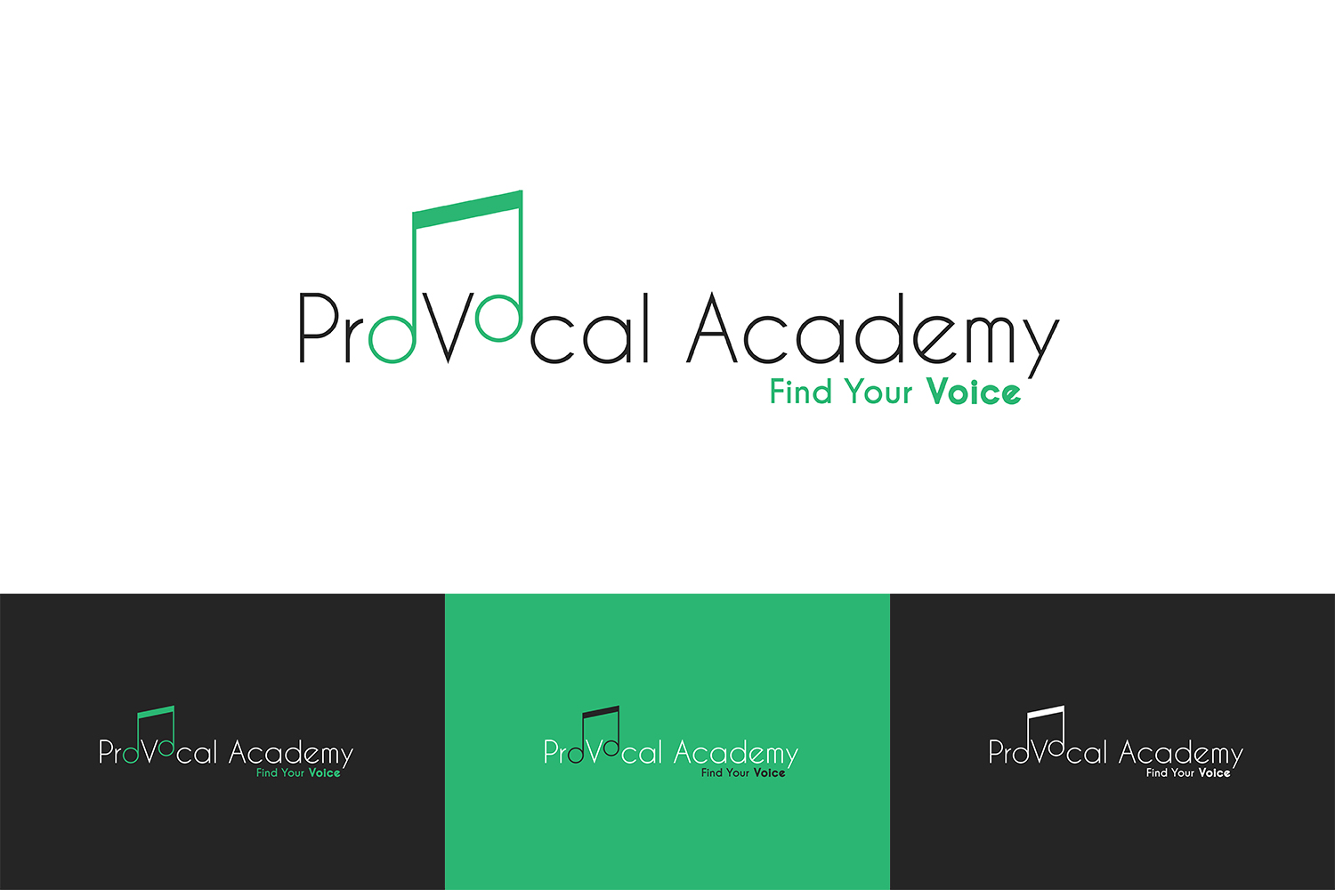 Diseño de Logo por TurskisDesign para ProVocal Academy | Diseño #16147103