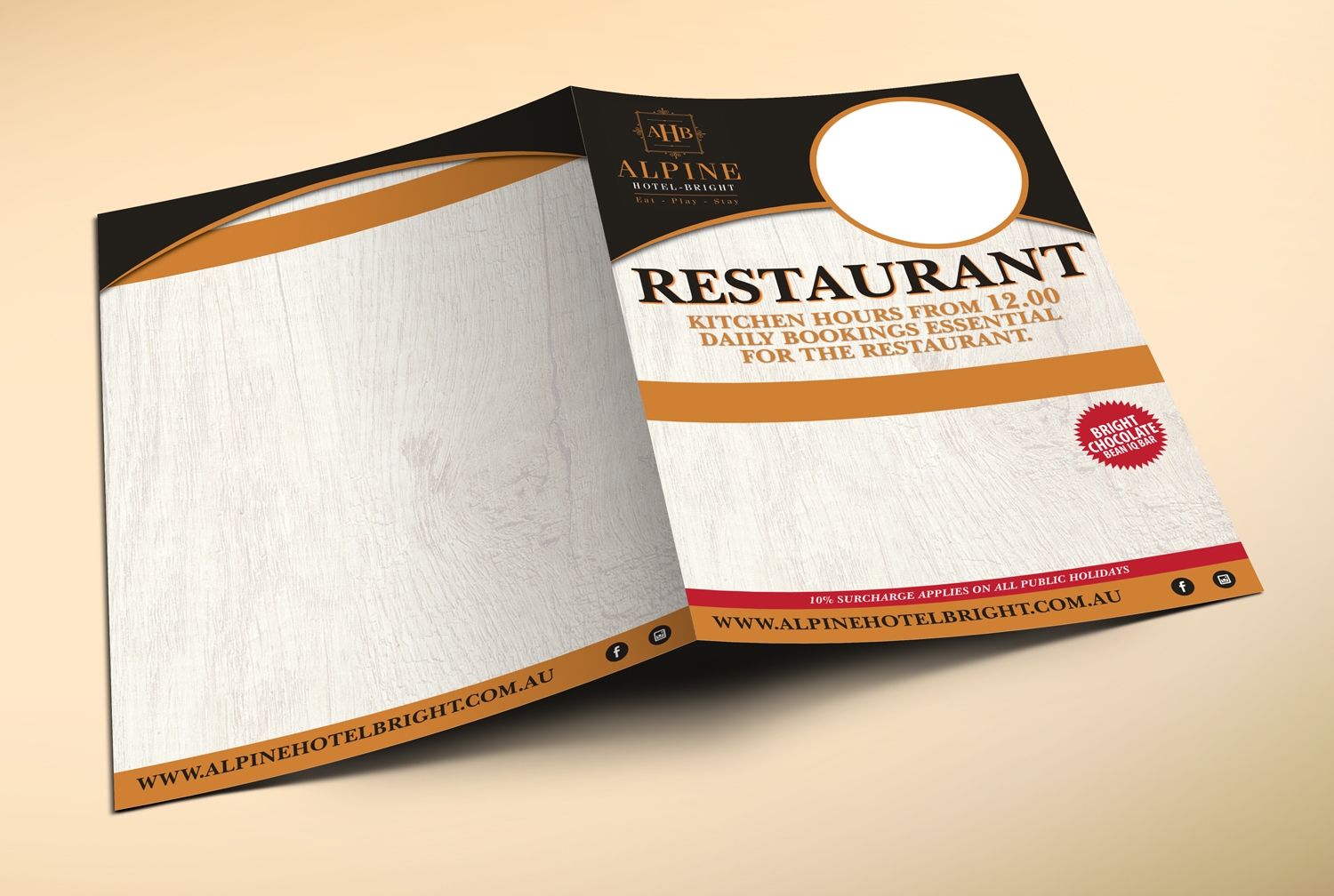 Menu Design by Impressive Solutions for The Alpine Hotel  | Design #16201926